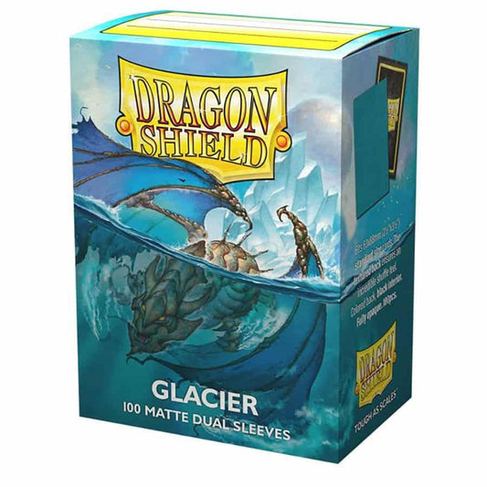 Enhance Your Collection with Dragon Shield Dual Sleeves: Matte Glacier - Box of 100