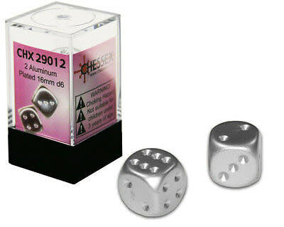 Premium Aluminum Metallic 16mm D6 (2) - Elevate Your Game With Style
