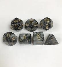 Experience Elegance: Lustrous® Black/Gold 7-Die Set - Unveil Your Fortune