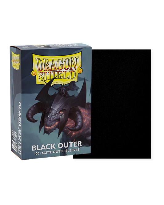 Dragon Shields: (100) Outer Sleeves - Matte Black