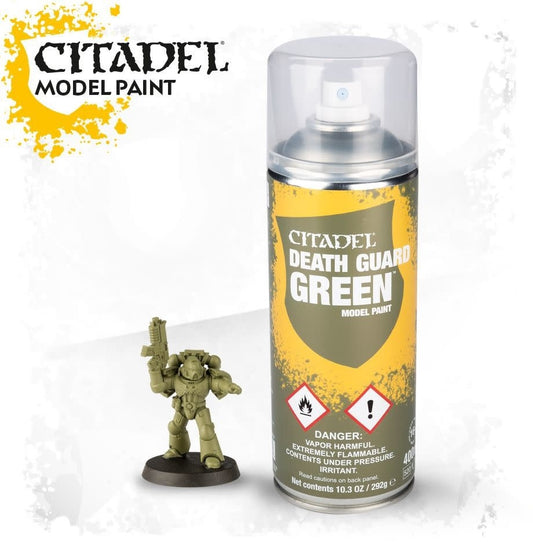 Unveil the Lush Splendor of Death Guard Green Spray - Enhance Your Miniatures Today!