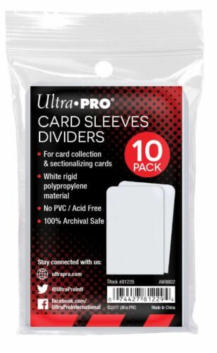 Semi Rigid White Plastic Dividers