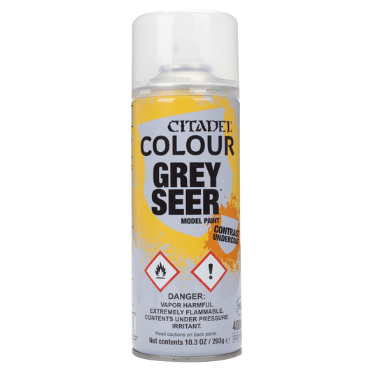 Unlock Creativity with Citadel Spray - Primer Grey Seer | Premium Primer for Miniatures