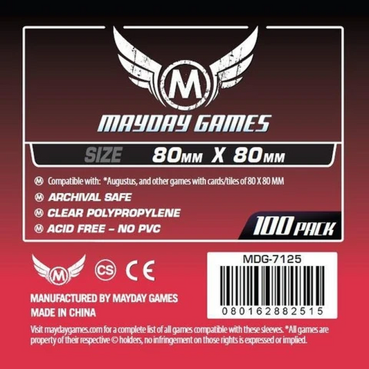 Premium MG Medium Square Card Sleeves 80X80mm (100) for Ultimate Protection