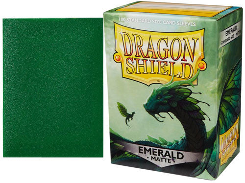 Dragon Shields: (100) Matte Emerald