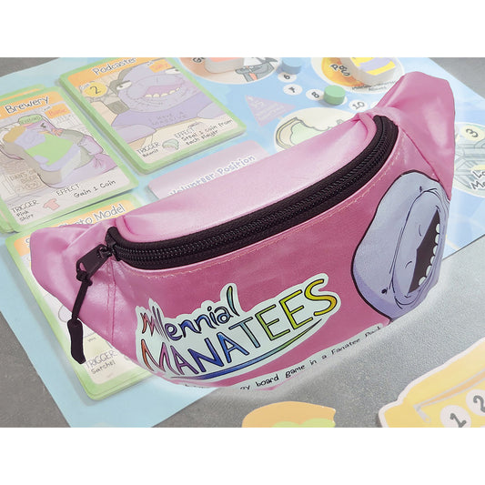 Dive into Fun: Millenial Manatees Board Game - Fanatee Pack Delight!