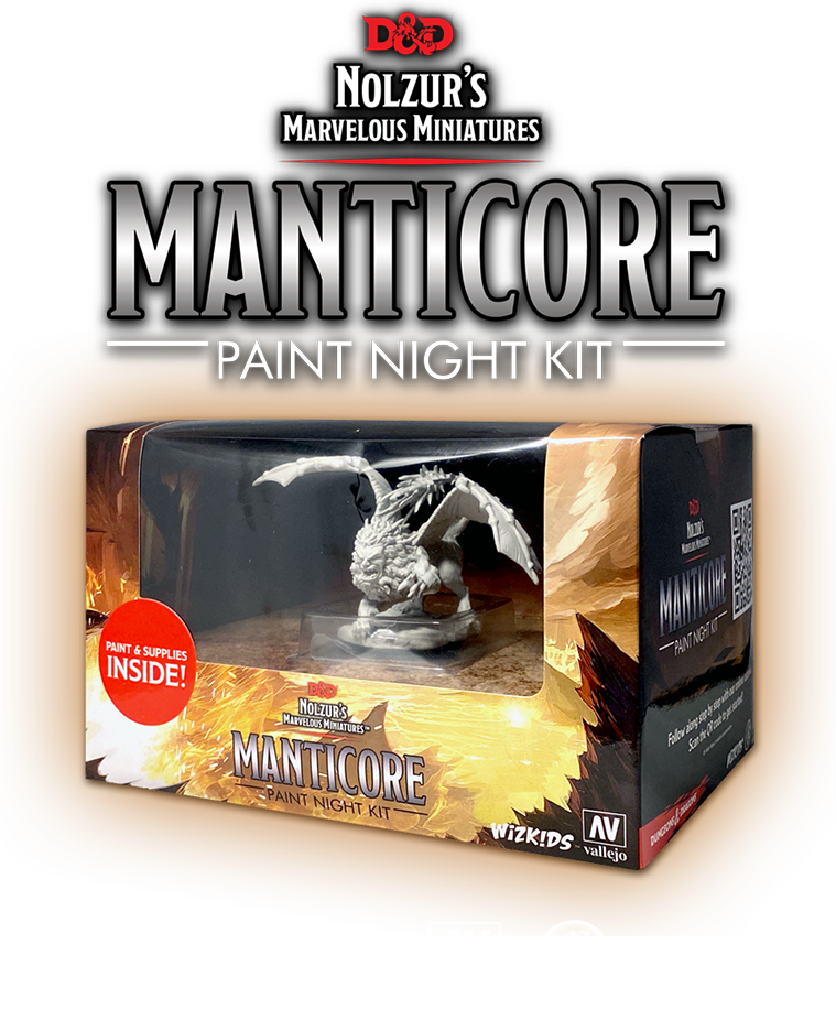 Unleash Creativity with Paint Night Kit: Manticore - DIY Painting Experience