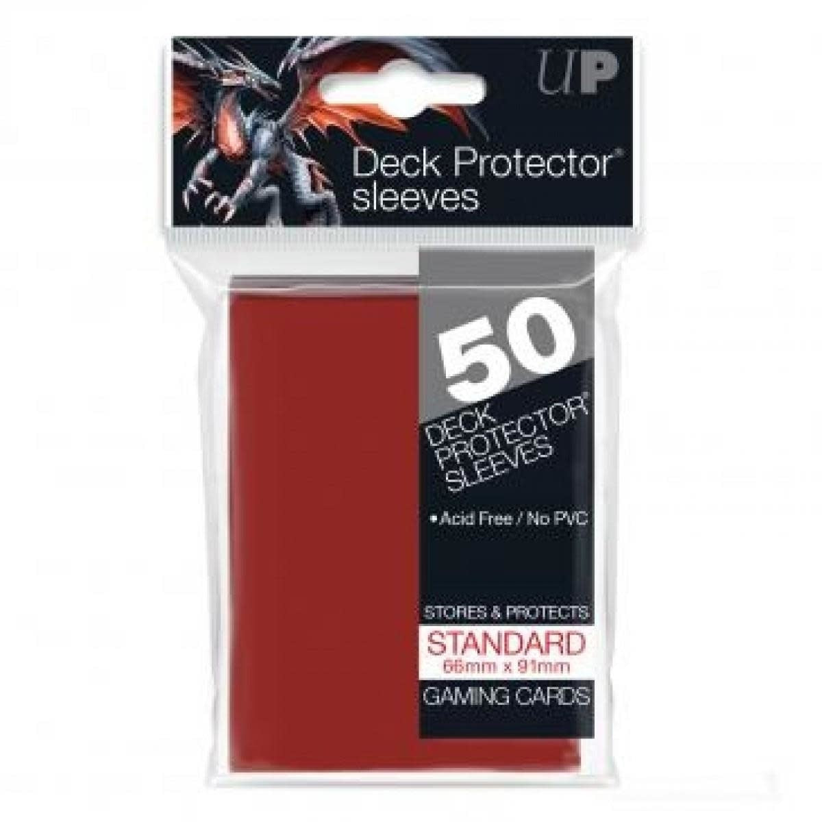 Enhance Your Deck Game with Red Solid 50ct Deck Protector Pack - Limited Stock!