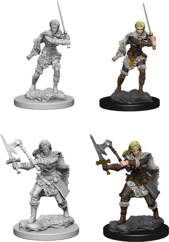 Unleash the Power: D&D Nolzur's Human Female Barbarian Mini - Wave 1