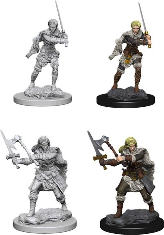 Unleash the Power: D&D Nolzur's Human Female Barbarian Mini - Wave 1