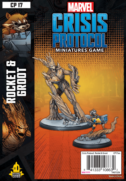 Unleash Galactic Adventures with Rocket and Groot – Marvel Crisis Protocol Character Pack