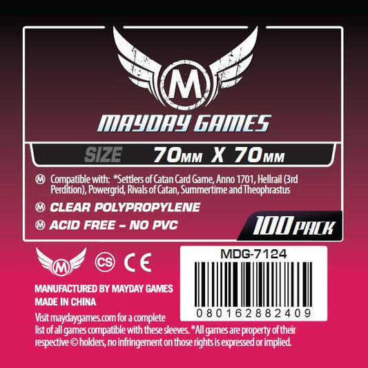 Premium Card Sleeves: 70mm x 70mm (100) - Protect Your Game with Quality Sleeves