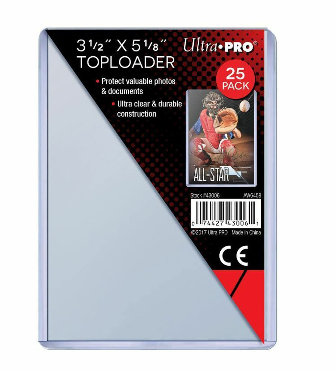 Premium Toploader: 3.5 x 5 1/8 in (25) - Protect, Display & Preserve