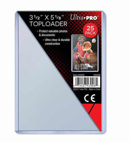 Premium Toploader: 3.5 x 5 1/8 in (25) - Protect, Display & Preserve