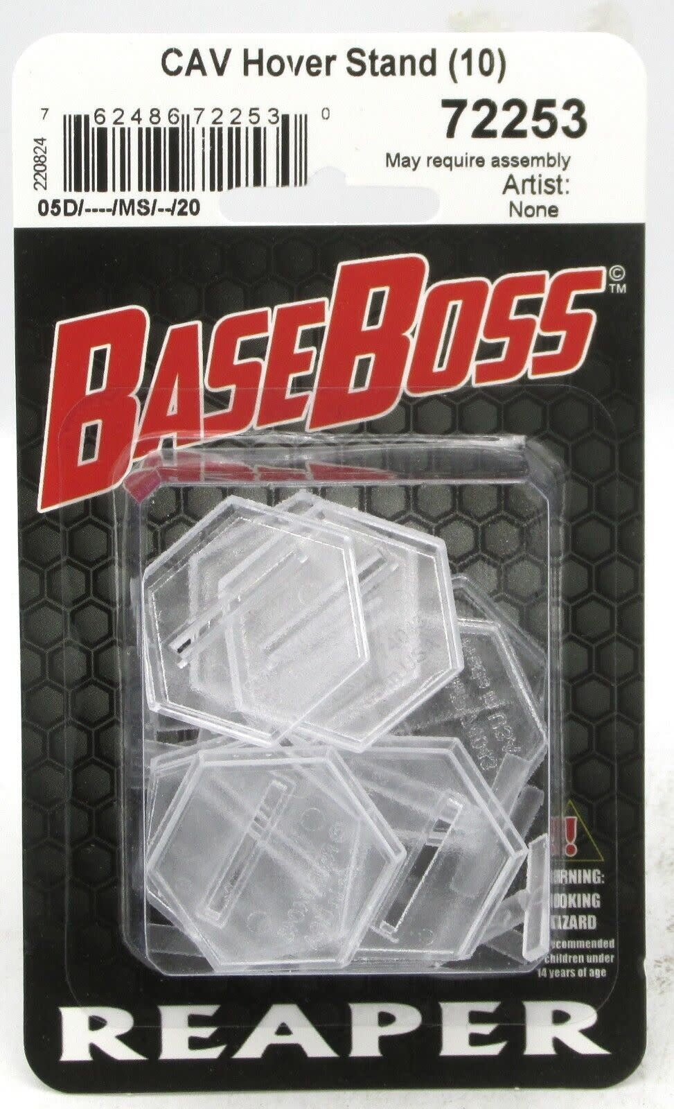Enhance Your Gaming Experience with 1 Inch Hex Transparent Flight Stand & Pegs - Set of 10 Bases