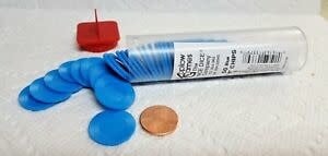 Blue Mini Poker Chip Tube (50) - Play in Style with These Exquisite Chips!