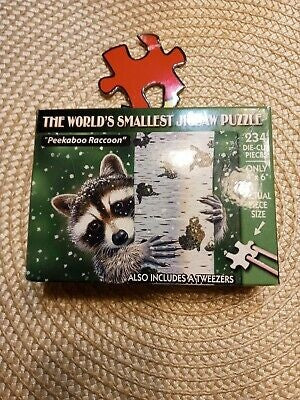 Mini Peekaboo Raccoon Jigsaw Puzzle: Discover the World's Smallest Challenge