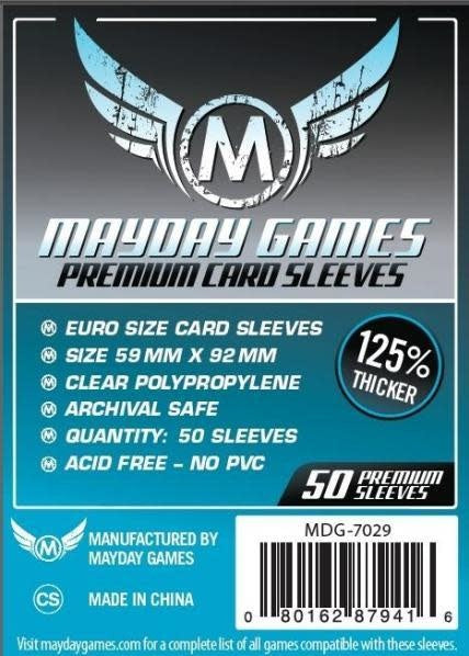 Upgrade Your Game with Premium Euro Card Sleeves - 50 Pack
