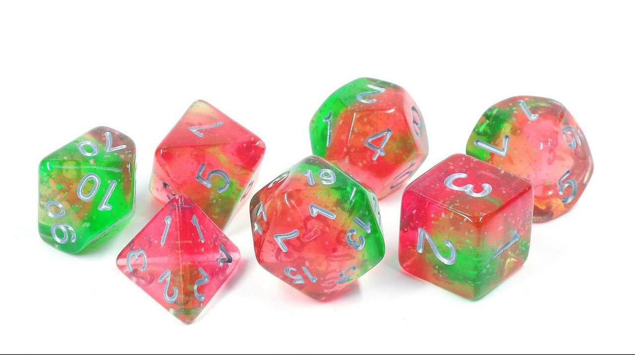Unleash Your Luck with RPG Dice Set (7) - Lotus: Roll in Style!