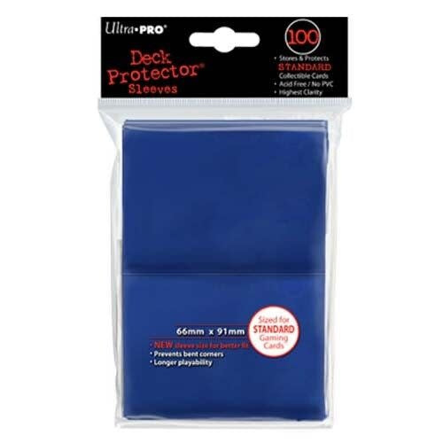 Premium Blue Solid Deck Protector Pack - 100ct: Shield Your Cards in Style