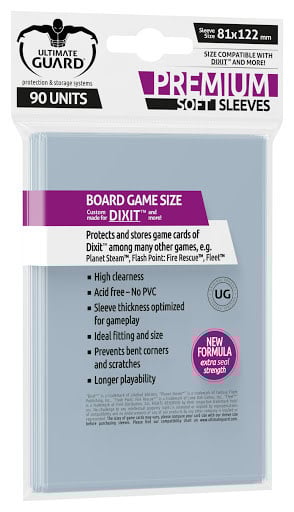 Premium Soft Sleeves Dixit 81 x 122 (90): Ultimate Protection for Your Valuable Game Cards