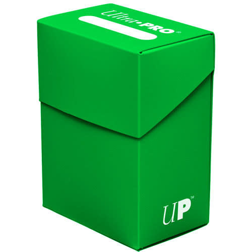 Secure Your Cards in Style with the Vibrant Lime Green Solid Deck Box - Limited Edition!